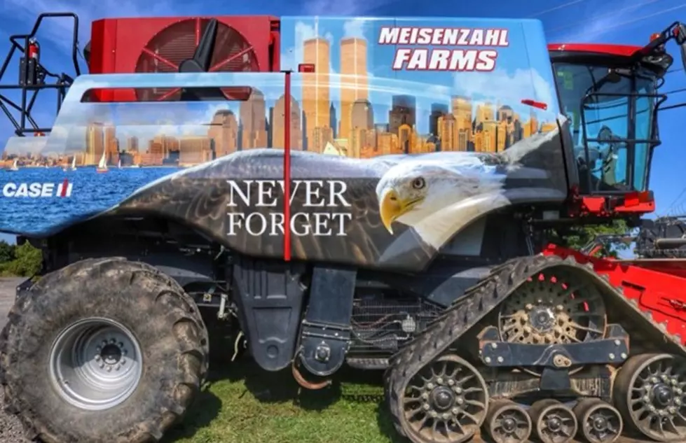 New York Farmer Creates Touching 9/11 Tribute With Patriotic Combine