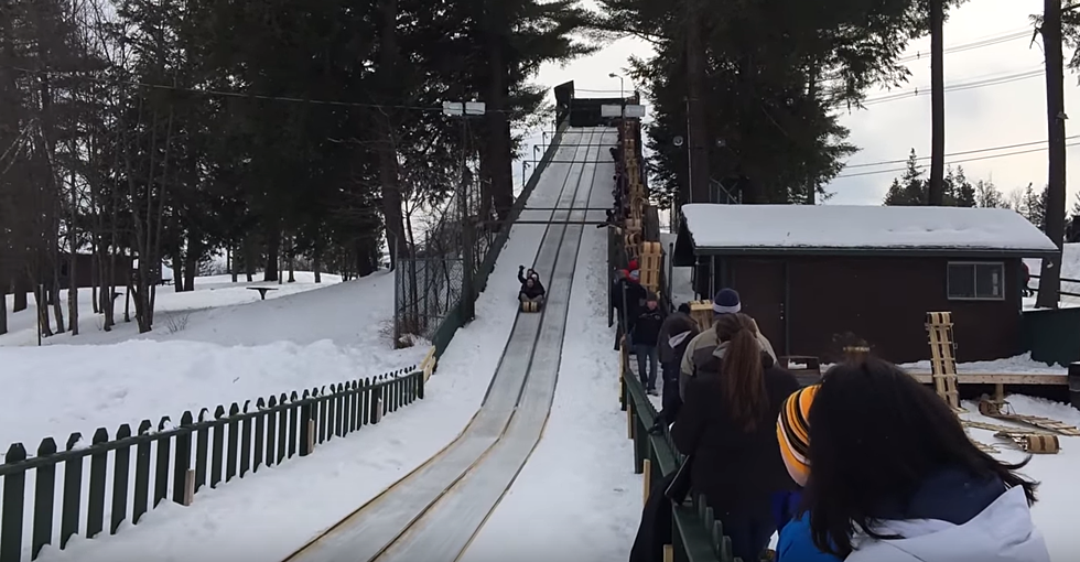 Toboggan Down Longest Chute in New York This Winter