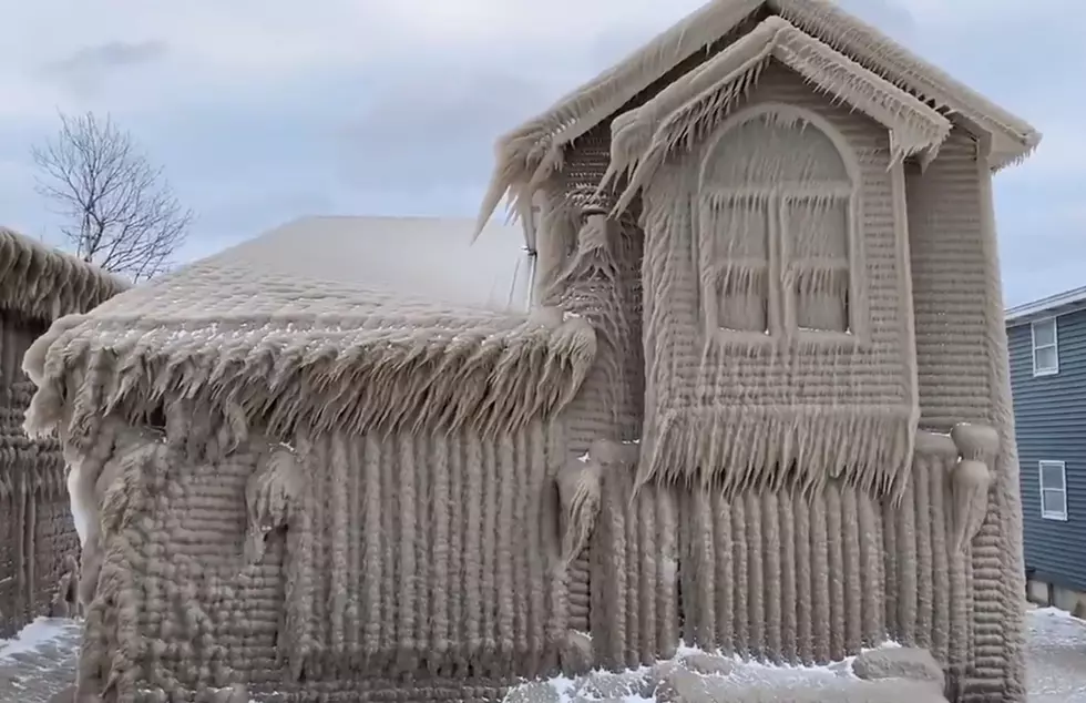 Photographer Captures Chilling Photos of Ice Homes Along New York Shore