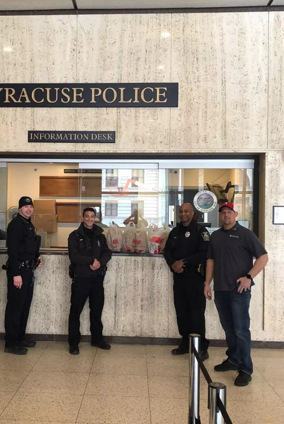 Syracuse Officers Get a Little Pick-Me-Up During This Hard Time