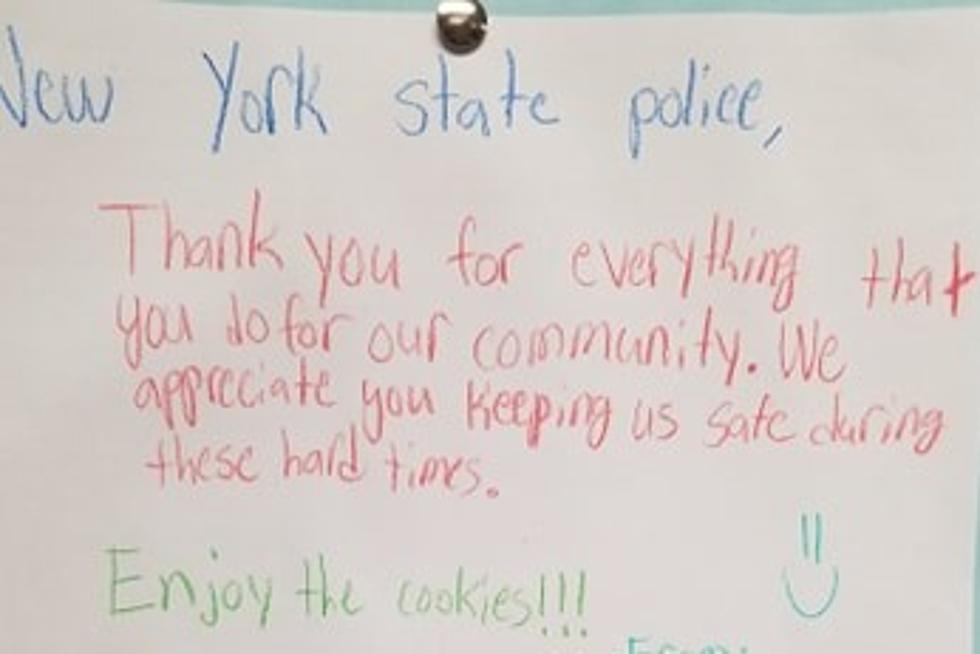 Girl Scouts and Richfield Springs Community Showing Love to NYS Police