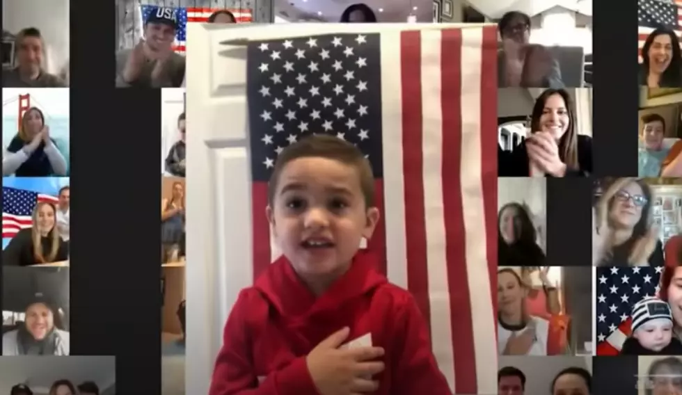 4 Year Old New York Boy Leads Morning Pledge of Allegiance