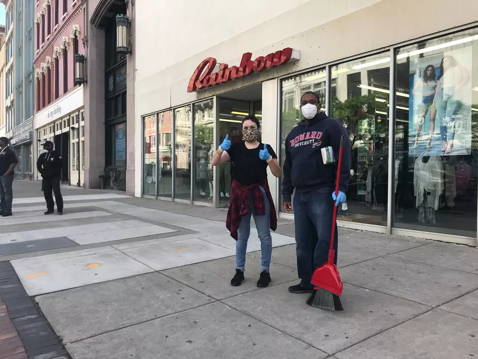 Volunteers Clean Up Syracuse Streets After Weekend Protests
