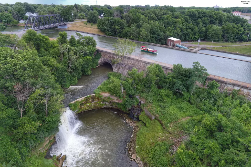 Did You Know A Creek Flows Under the Erie Canal Into a Waterfall