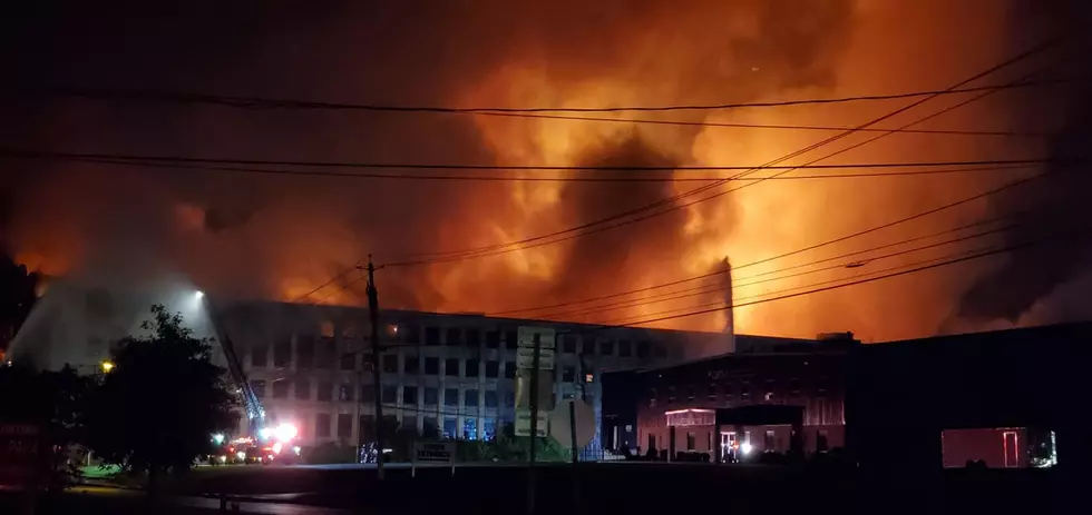 Massive Charlestown Mall Blaze Covering East Utica in Smoke & Ash