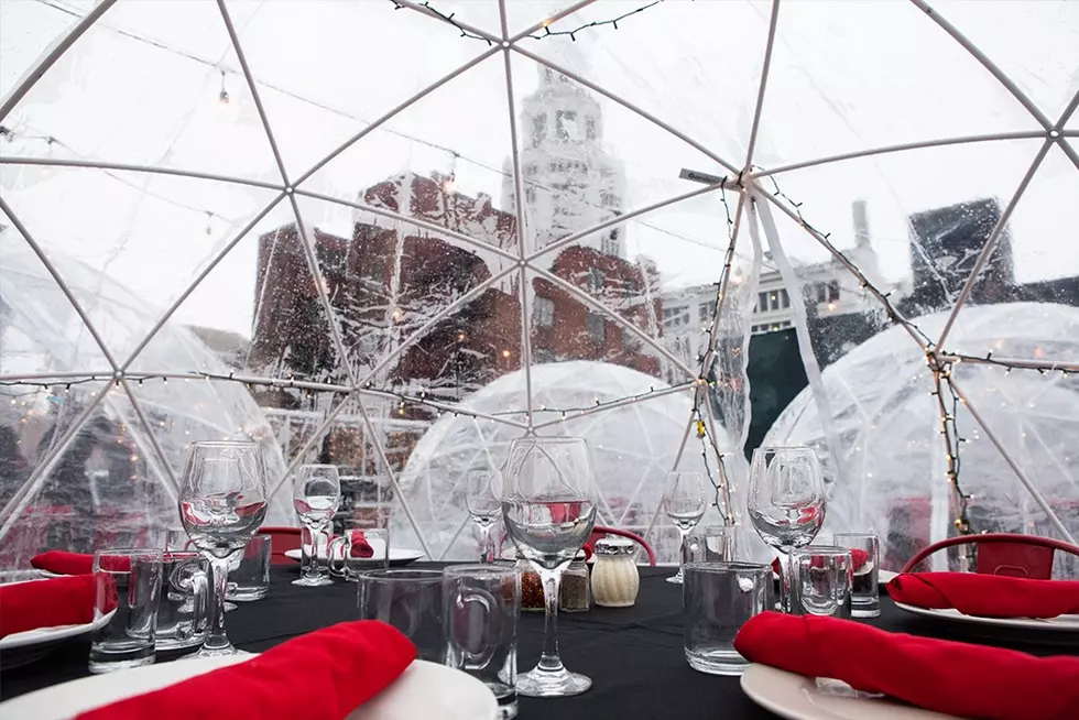 Dine Under the Stars in a Heated Rooftop Igloo