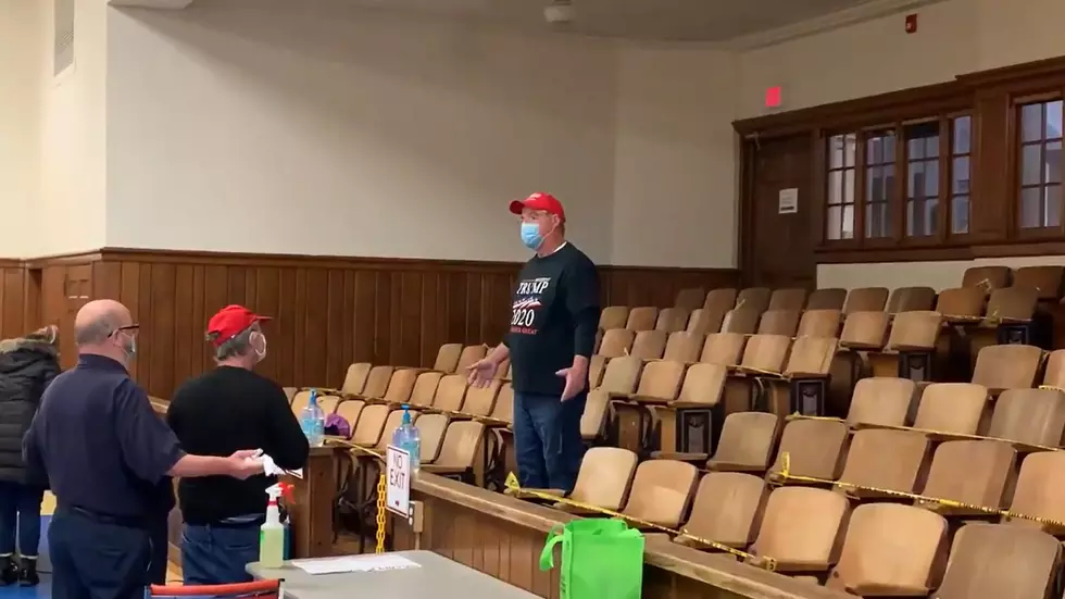 Man in Camillus Shows Up to Polls in Trump Gear, Has to Remove It