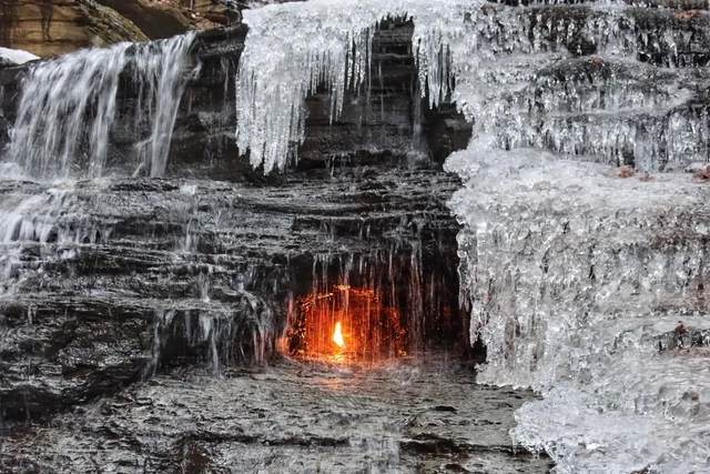 Even Mother Nature Can't Stop Mysterious Eternal Flame in WNY