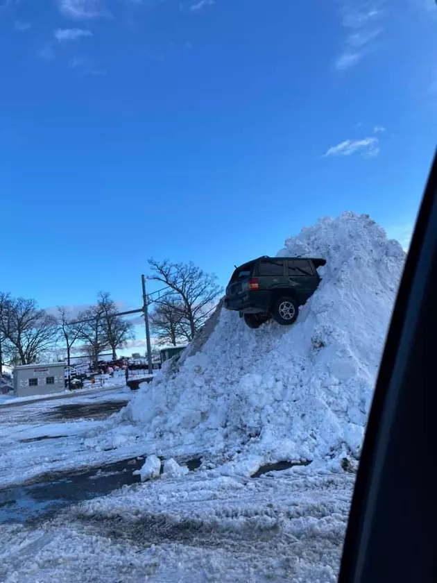 How Does a Vehicle Get Stuck That High in a Snow Bank