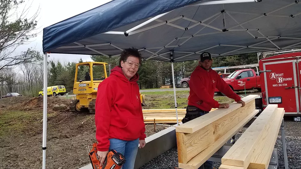 Watch Polly Learn How to Make Garage Door Headers with Ashcraft Builders