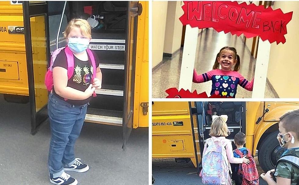 PHOTOS: Masked Kids Head Back to School in CNY For First Time Since COVID Hit