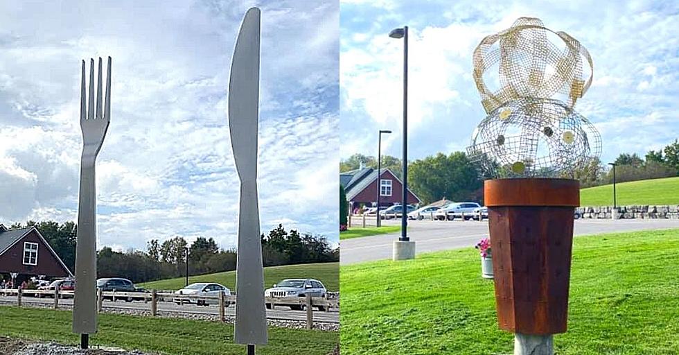 Have You Seen the Giant Silverware and Sundae in Central New York
