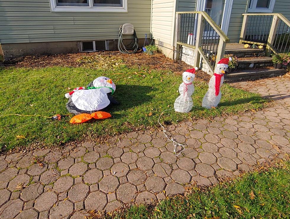 Three Grinches Steal and Destroy Christmas Decorations Off Lawn in Oneida