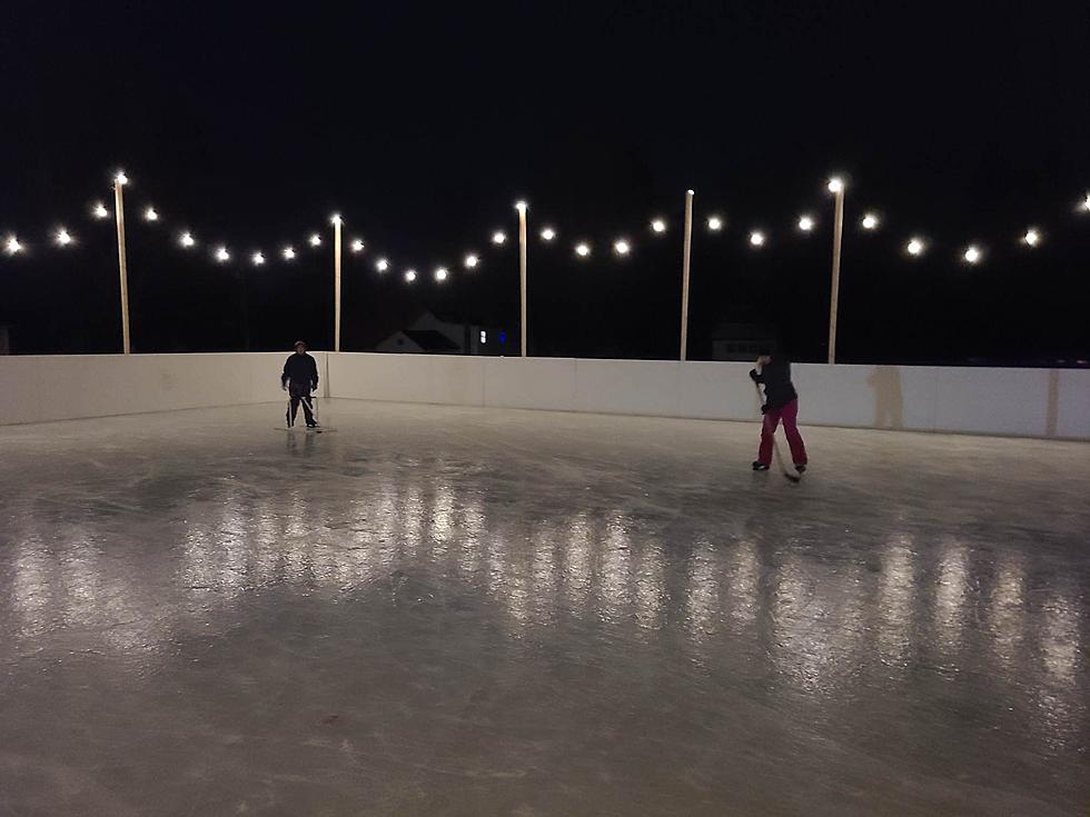 Community Comes Together To Build Stunning Outdoor Ice Rink In Upstate NY