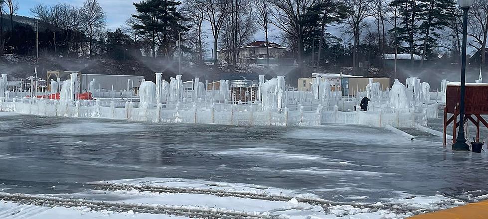 Magical Photos of Ice Castles Starting to Take Shape in Upstate New York
