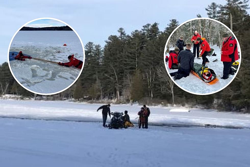 Snowmobile Breaks Through Frozen Lake; DEC Offers Rescue Training