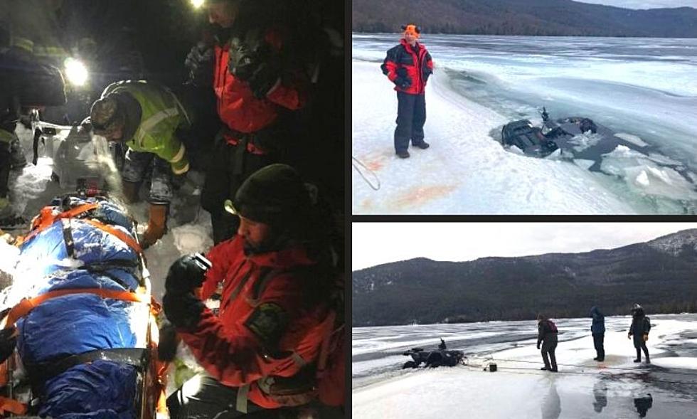 NY Forest Rangers Rescue Skier With Broken Leg & ATV Stuck in Ice