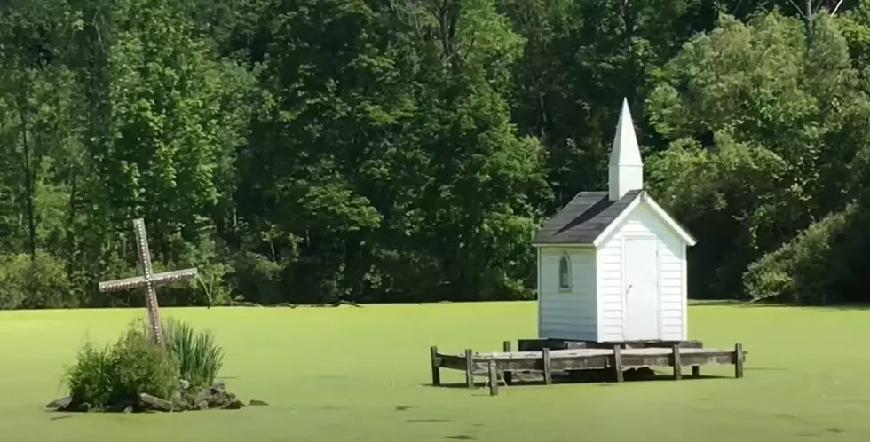 World’s Smallest Church Sits in Middle of a Central New York Pond