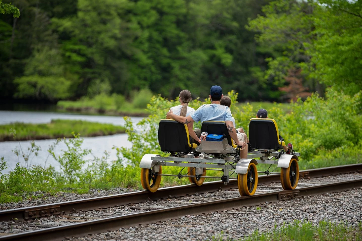 Adirondack Rail Trail provides opportunities to park and ride
