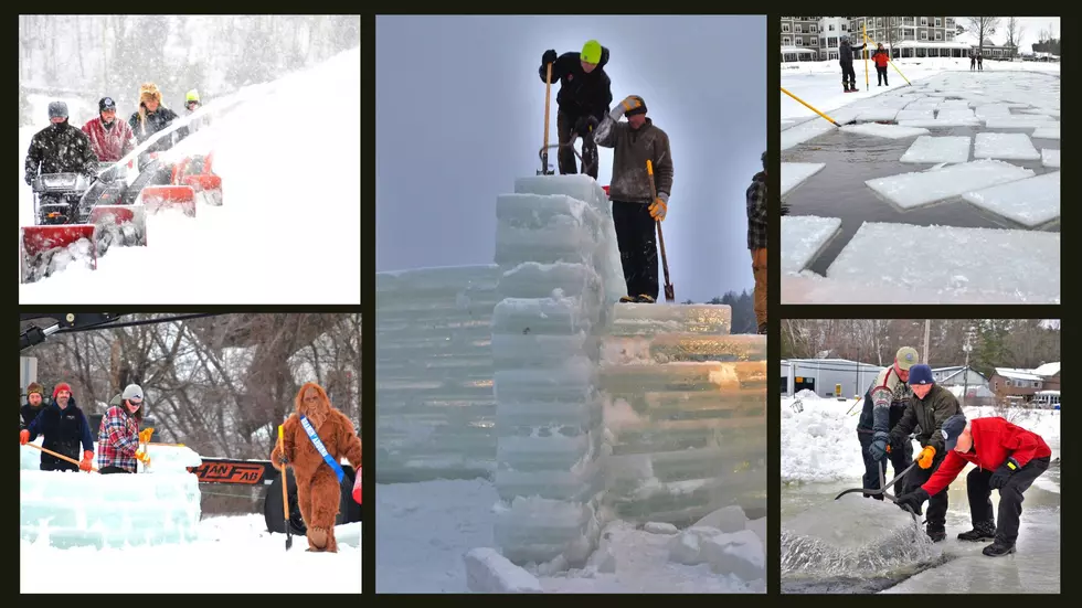 Volunteers Begin Building Famous Upstate New York Ice Palace