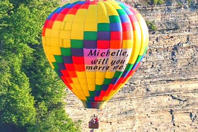 Did Michelle Say Yes to Hot Air Balloon Proposal in New York 