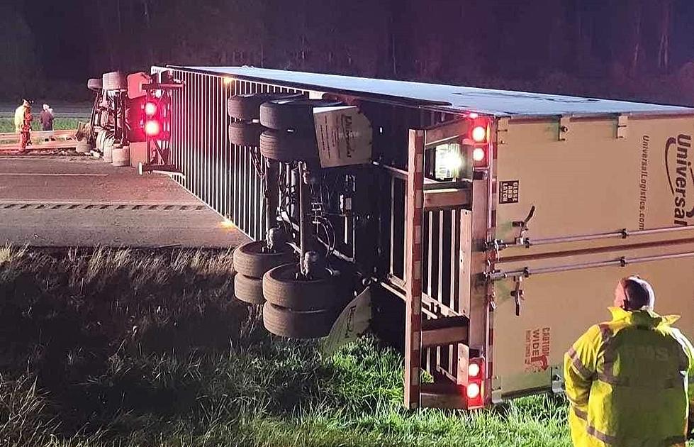 Another Tractor Trailer Rollover Closes All Lanes in CNY