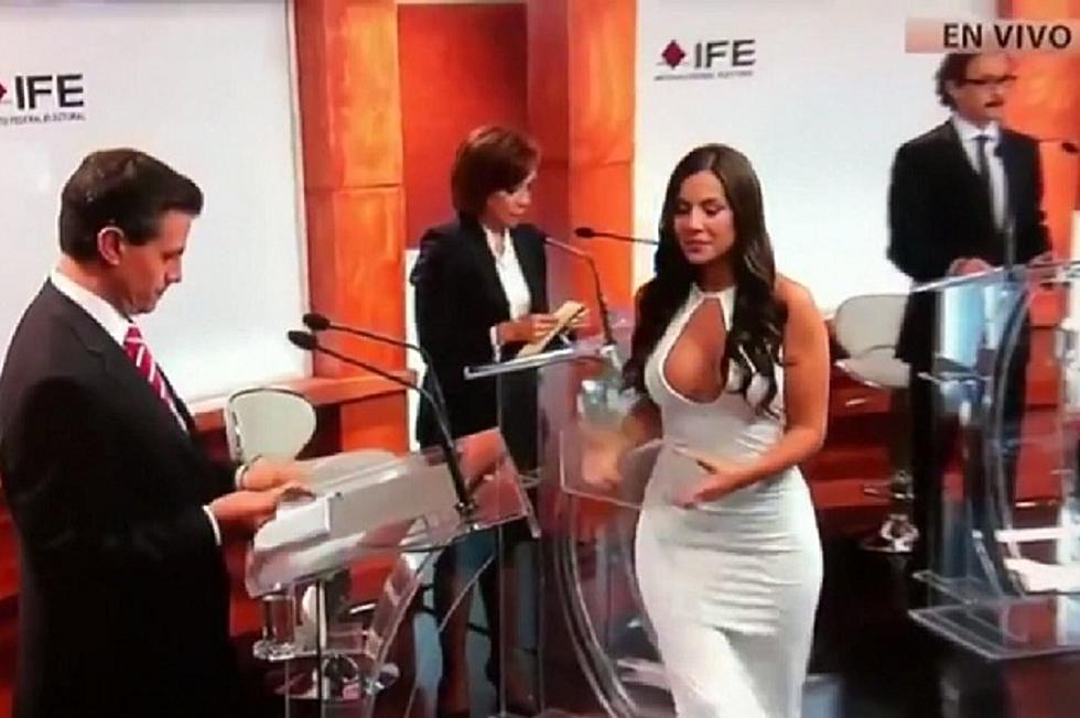 Julia Orayen, Playboy Playmate, Upstages Mexican Presidential Debate