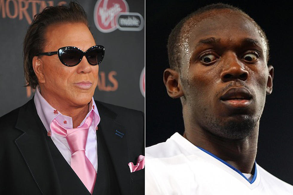 Did Mickey Rourke Beat Olympian Usain Bolt in a Race?