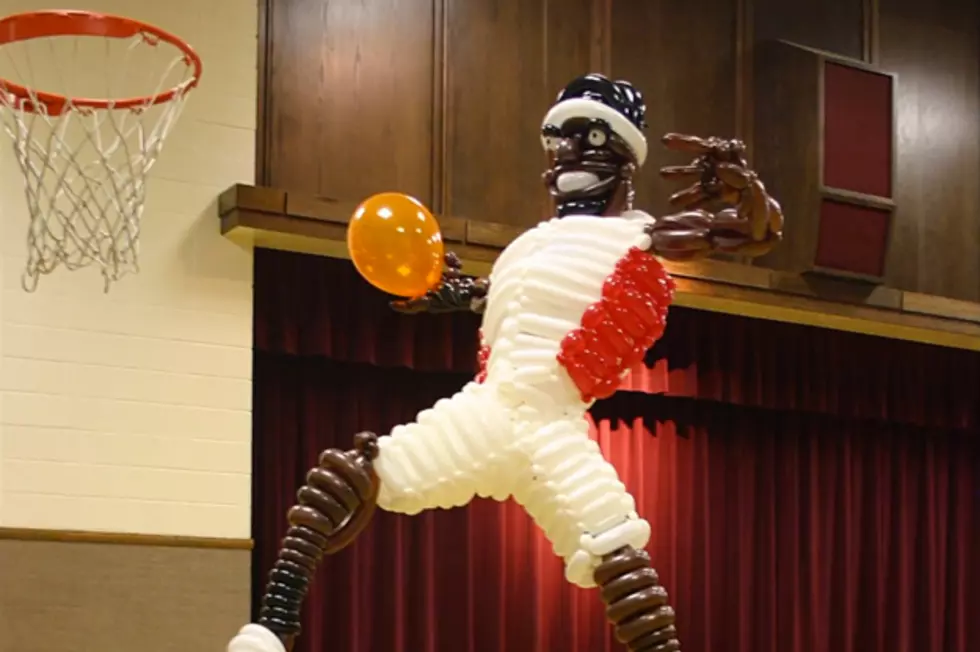 LeBron James Gets the Ultimate Life-Size Tribute With Balloons