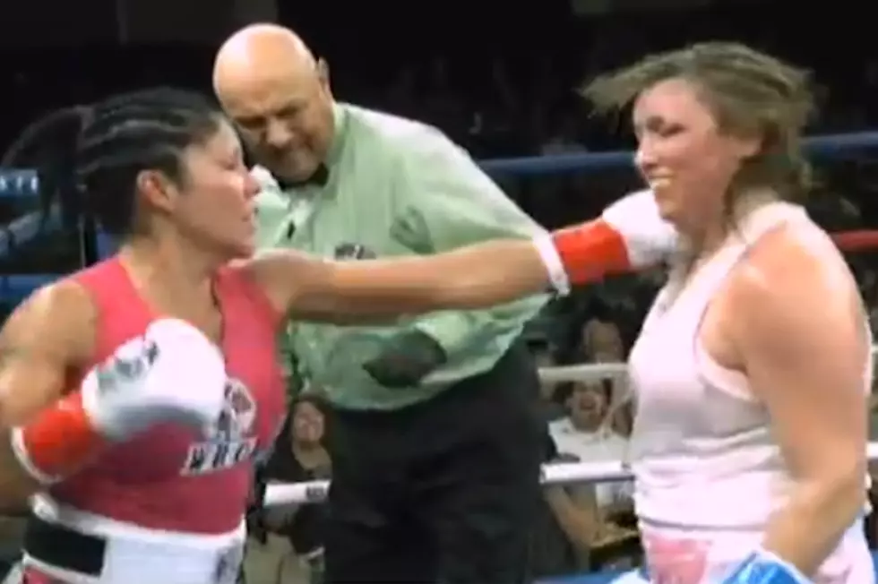 Female Boxer Takes 15 Straight Punches to the Face
