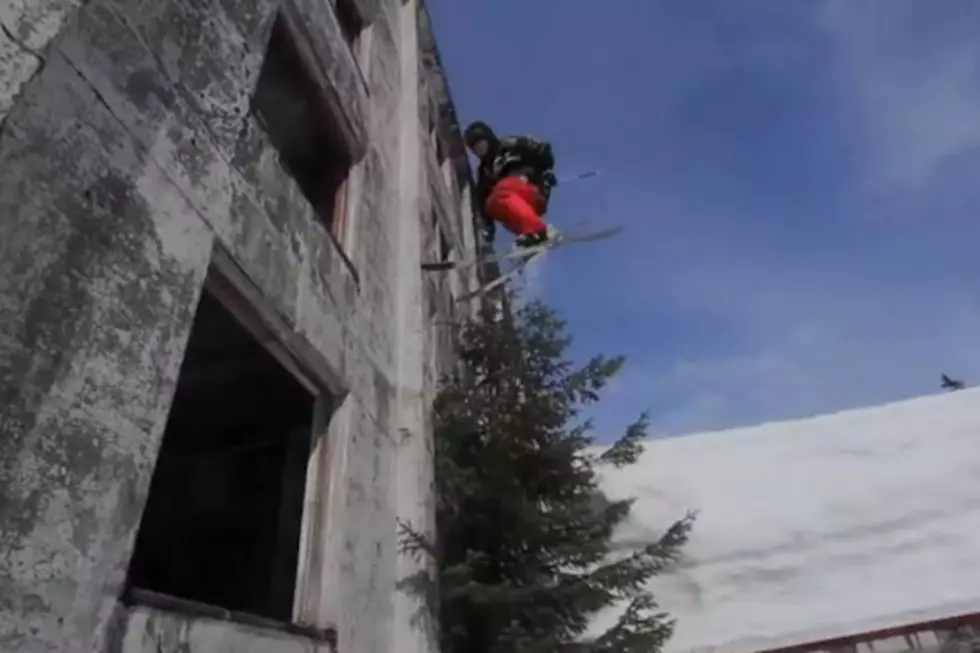 Man Skis Through Abandoned 5-Story Alaskan Building