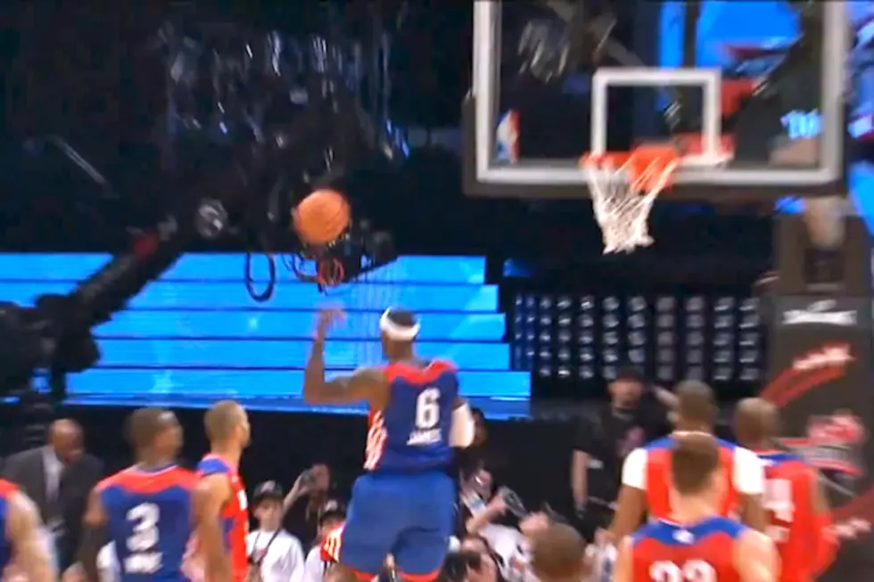 LeBron James Made An Incredible, No-Look Flip Shot That Didn&#8217;t Count at the NBA All-Star Game