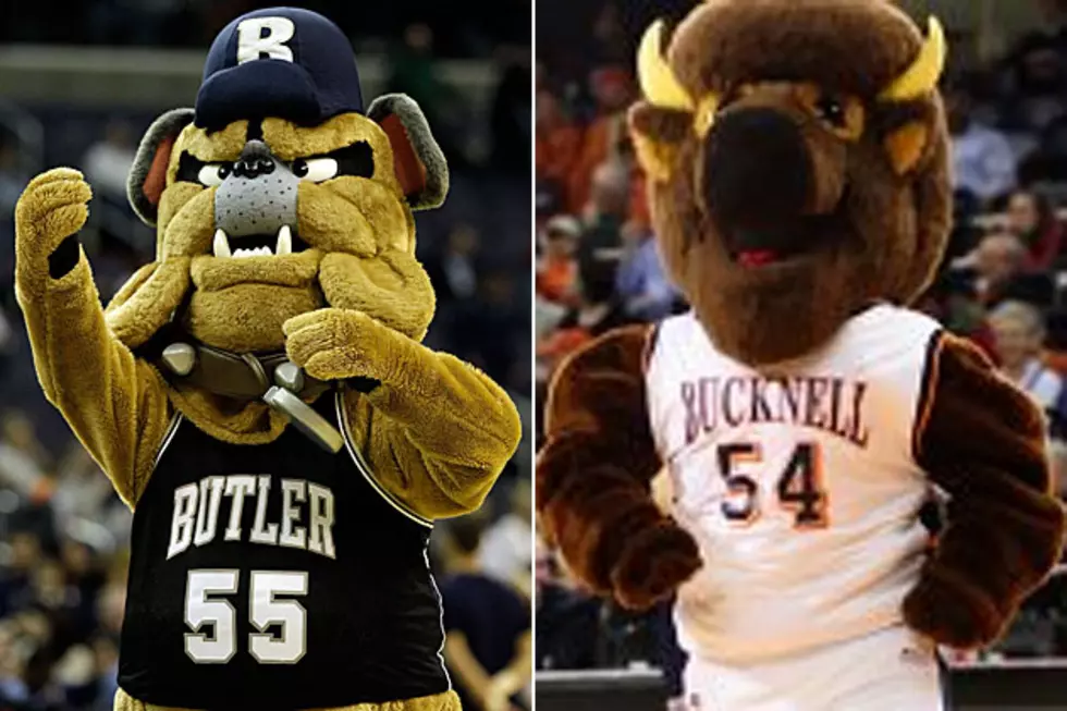 &#8216;Blue II&#8217; of Butler vs. &#8216;Bucky the Bison&#8217; of Bucknell &#8212; March Mascot Madness