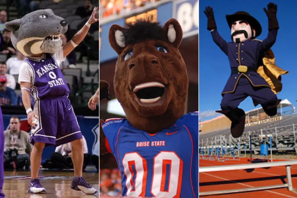 &#8216;Willie the Wildcat&#8217; of KSU vs. &#8216;Buster Bronco&#8217; of Boise State and &#8216;The Explorer&#8217; of Lasalle &#8212; March Mascot Madness