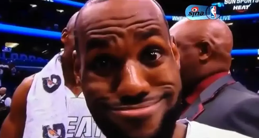 Watch LeBron James Hilariously Videobomb Ray Allen’s Post Game Interview