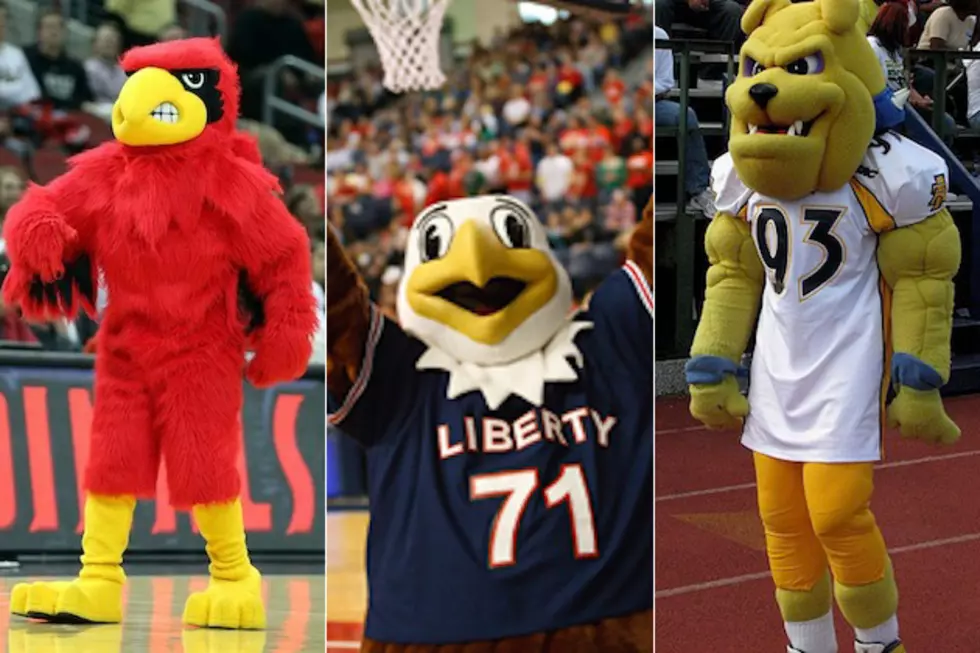 &#8216;Cardinal&#8217; of Louisville vs. &#8216;Bulldog&#8217; of North Carolina A&#038;T and &#8216;Sparky the Eagle&#8217; of Liberty &#8212; March Mascot Madness