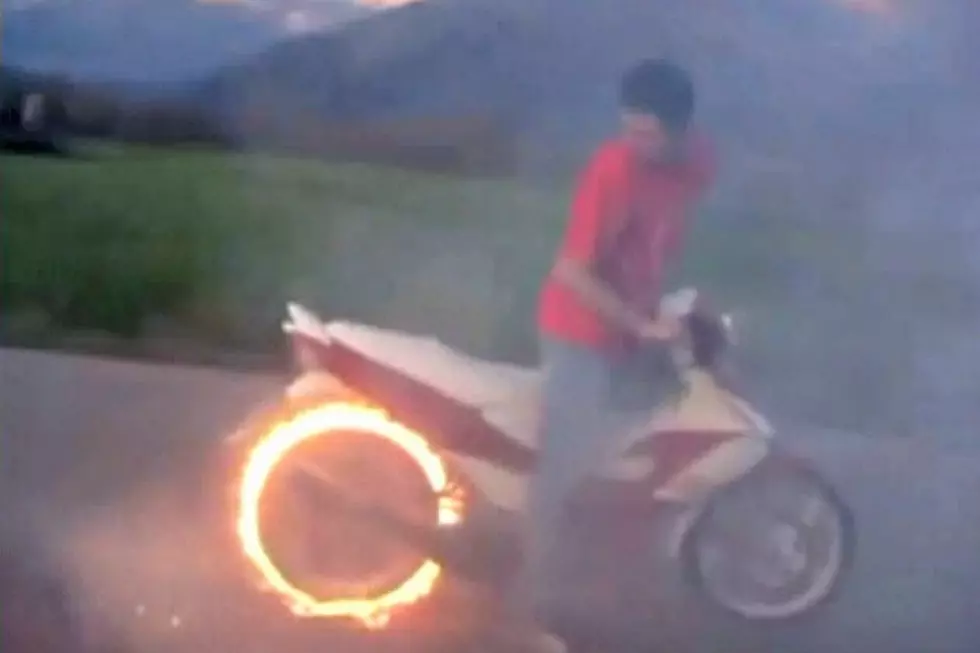 Flaming Motorcycle