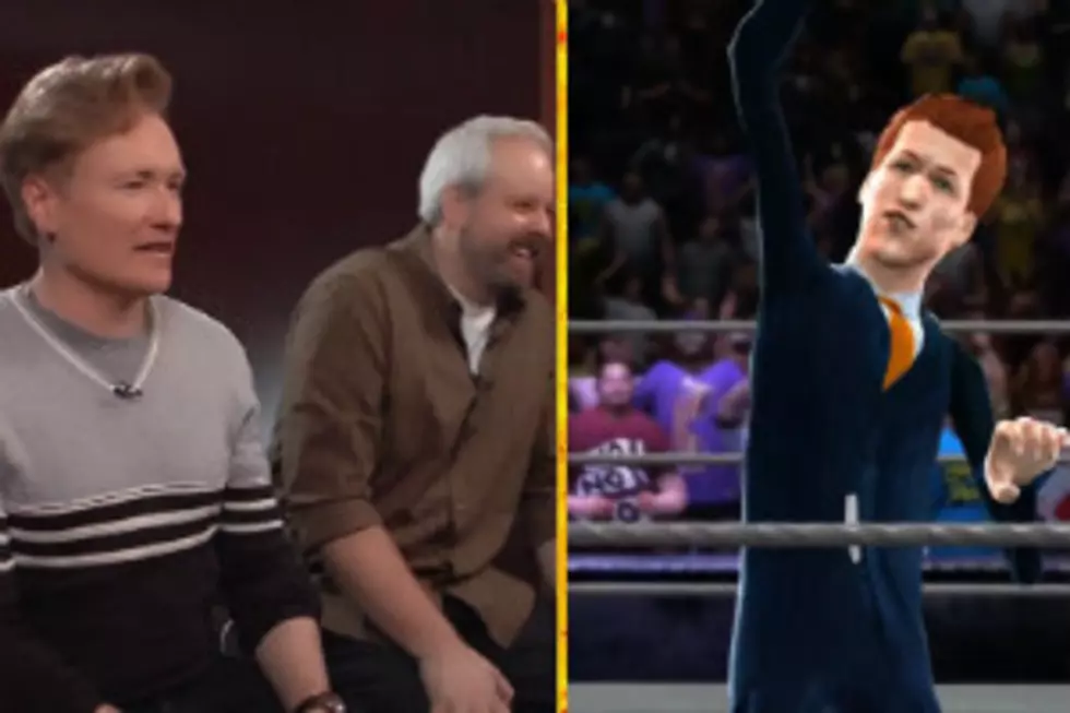 Watch Conan O'Brien Cluelessly Play WWE 2K14