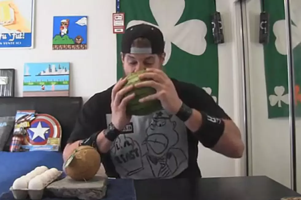 Watch Nutcase Eat Entire Watermelon [Video]