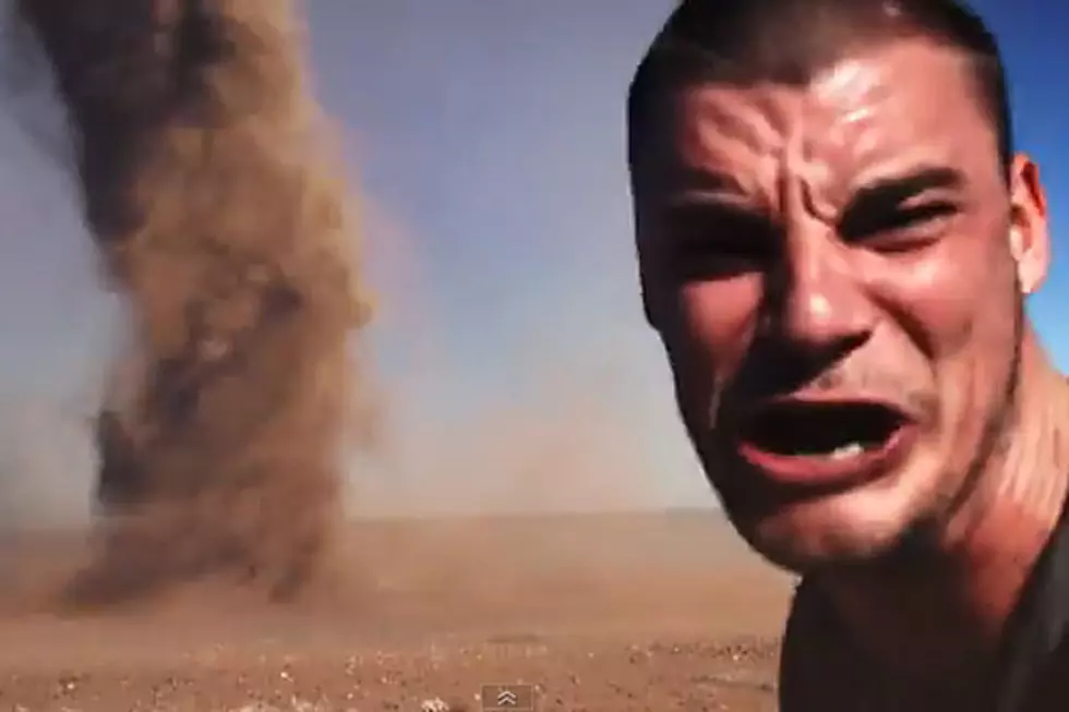 Lunatic Takes Selfie…In Front of Approaching Dust Devil