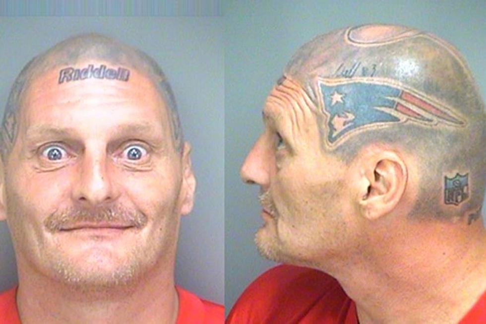 Die-Hard Patriots Fan Has Tom Brady Helmet Tattooed on His Head Because Yikes