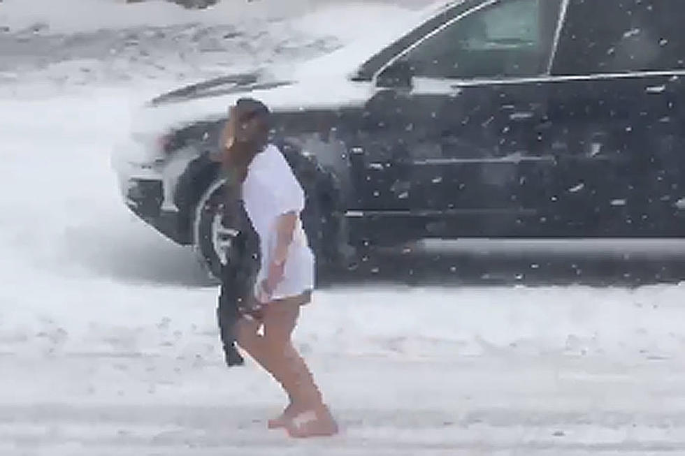 Half-Naked Woman Goes on Embarrassing Blizzard Walk of Shame