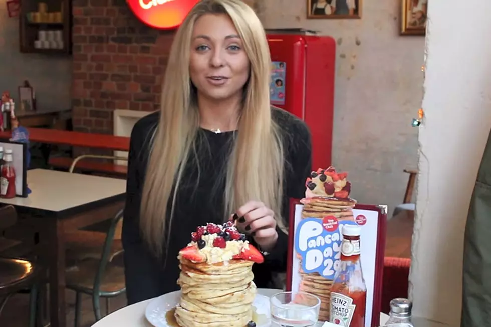 Hot Competitive Eater Downs 12 Pancakes in 7 Sexy Minutes
