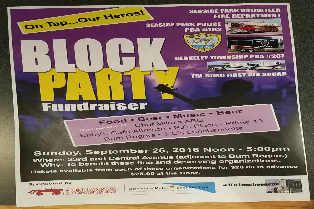 Seaside Park Block Party Fundraiser This Sunday For First Responders