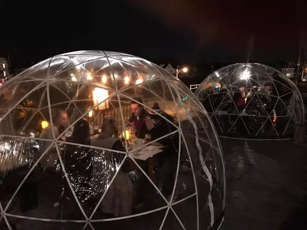 Rooftop Igloos Return to Biergarten in Asbury This Winter