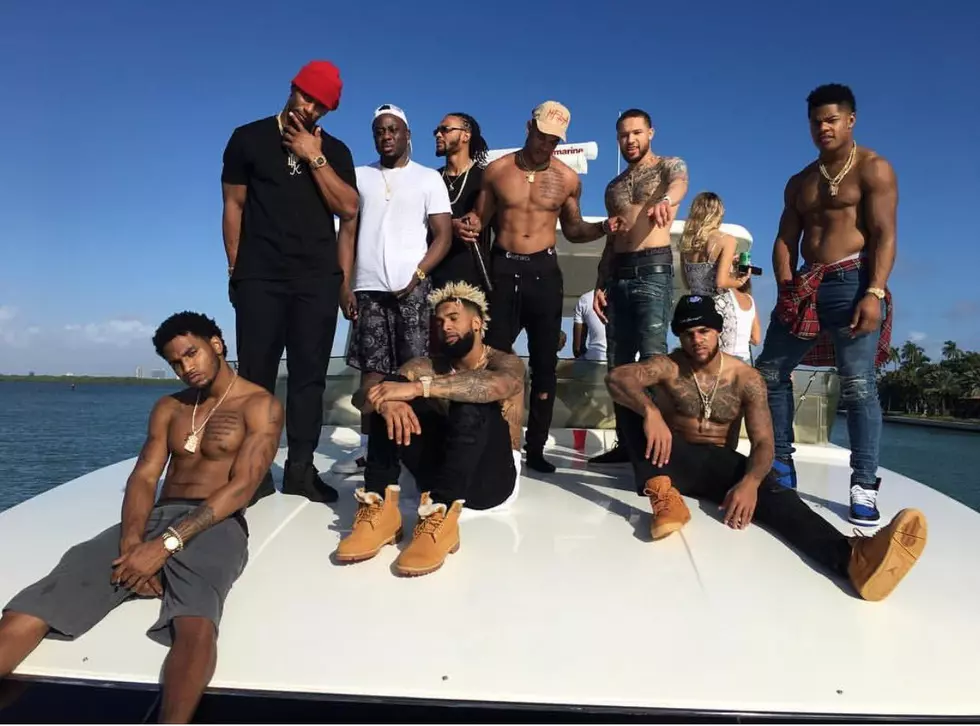 The NY Giants Wide Receivers Partied On A Boat In Miami