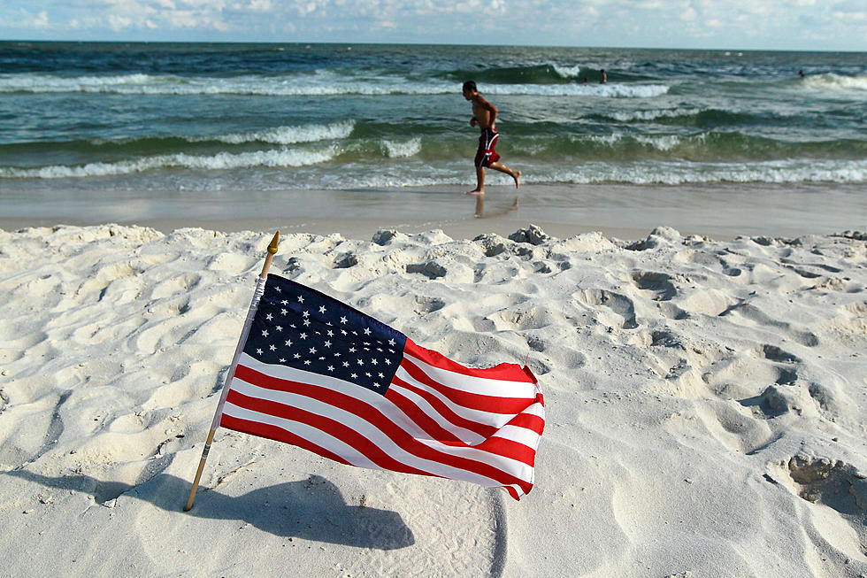 Beach Patrols Run American Flag Across All Of LBI On July 4th