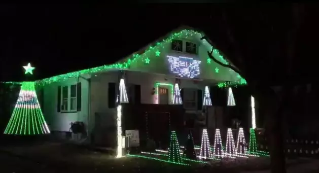 Watch: Eagles Fan Lights Up NJ Home For the Super Bowl