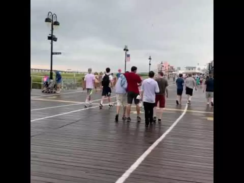 Lightning Strike Captured on Video at Jersey Beach