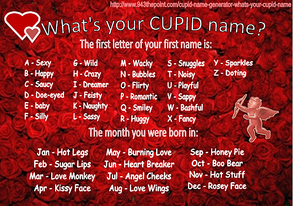 Cupid Name Generator What S Your Cupid Name